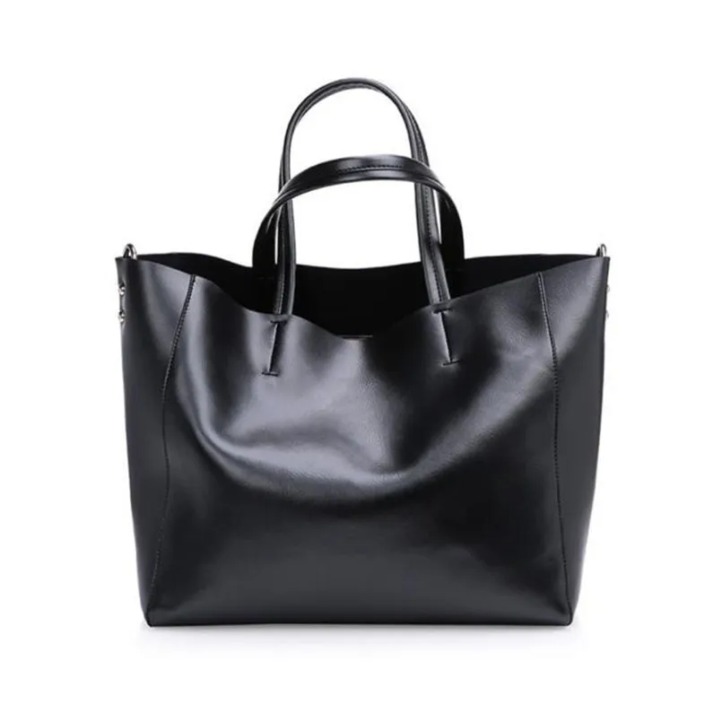 

2018 Hot Sale Autumn and Winter New Fashion Leather Handbag Large Bag Female Leather Shoulder Bag Large Capacity Shopping Bag TC