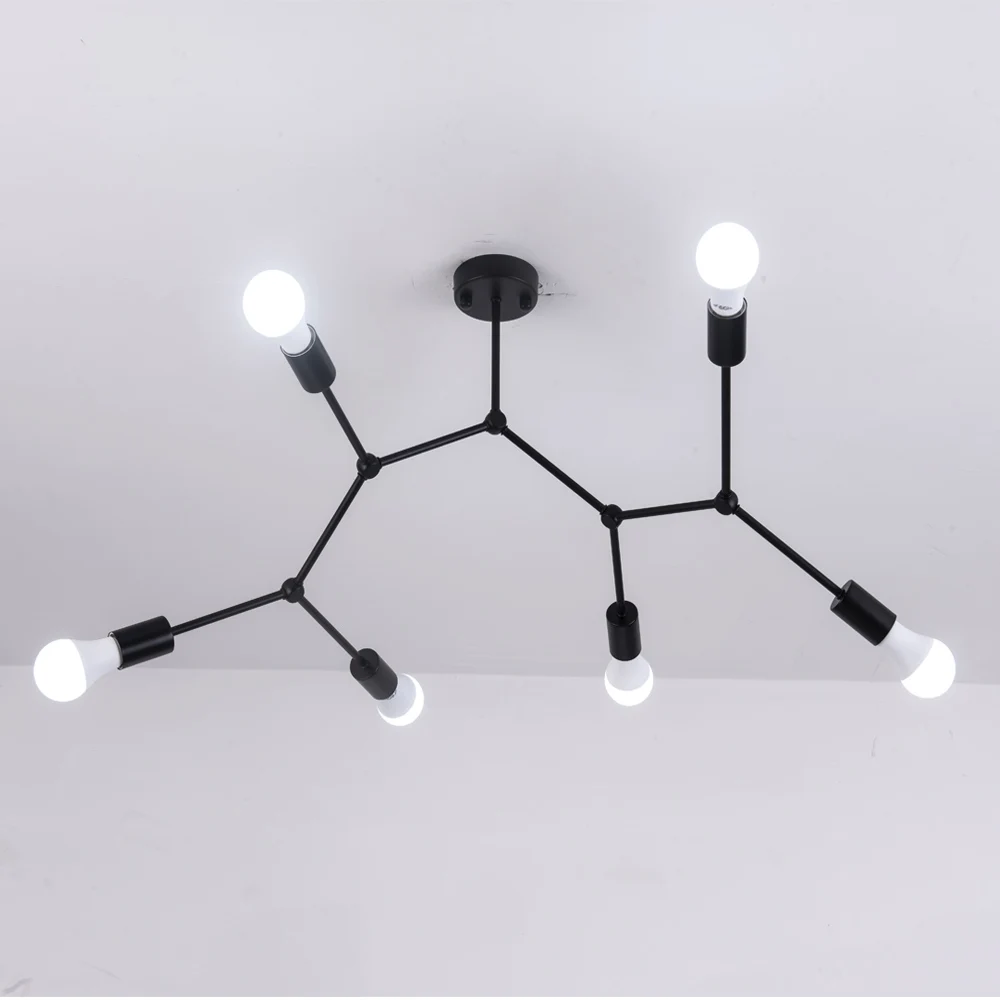 Multi Heads Ceiling Lights Led Ceiling Lamp Retro Industrial Luminaria Personality Lamparas For Liv - 33002183828
