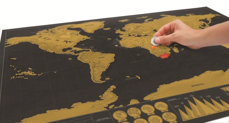 Большой размер Скретч Карта мира путешествия карта Плакат медная фольга Настенная Наклейка индивидуальный журнал без цилиндра упаковка