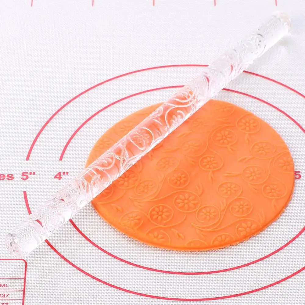 

Cake Design Tools Acrylic Rolling Pin Non-stick Roller for Fondant Color Transparent 52017 Gift