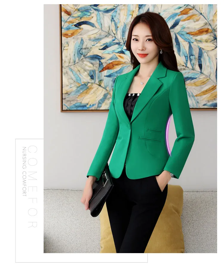 Повседневное Для женщин Пиджаки для женщин и Куртки корейский стиль женский с длинным рукавом Blaser пальто Femme плюс Размеры Повседневная