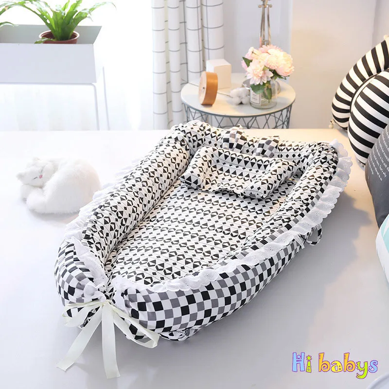 Baby Nest Bed Portable Toddler Size Nest Pure Catton Infant Toodler