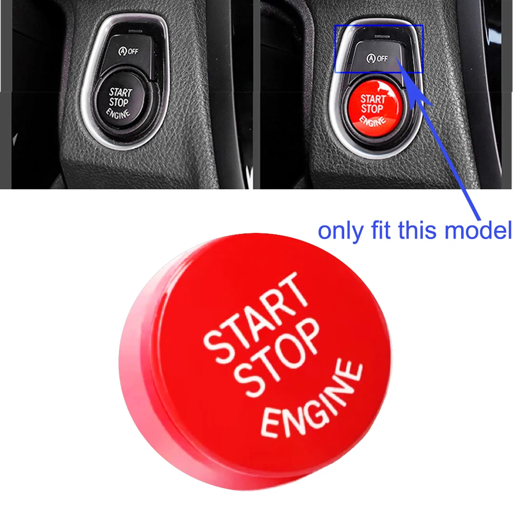 

JEAZEA New Engine Start Stop Button Cover Cap for BMW F Series 1 2 3 4 5 6 7 Series X1 X3 X4 X5 X6 F20 F21 F30 F31 F10 F11 F01