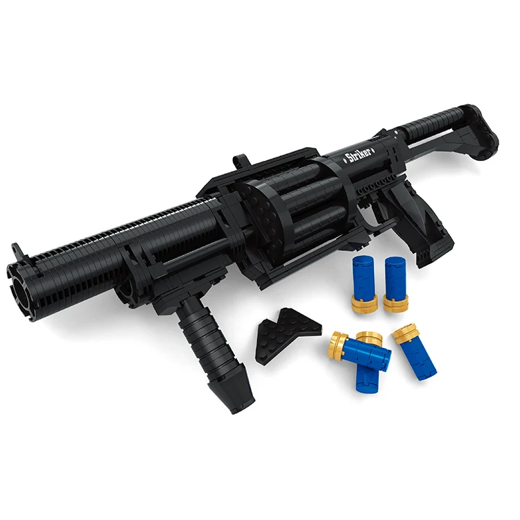 

Ausini Military Series Striker Chardonnay Shotgun Model Toys Building Blocks Sets Educational DIY Compatible With Legoe 373PCS