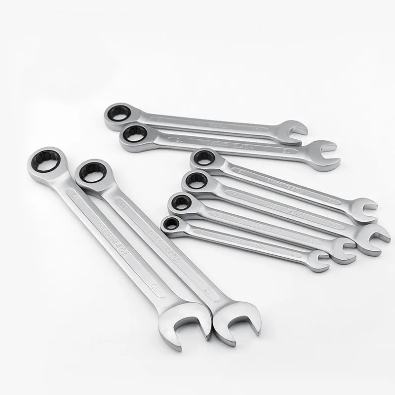 8-10-12-13-14-15-17-19mm-Ratchet-Wrench-Spanners-Set-Bike-Hand-Tools-for