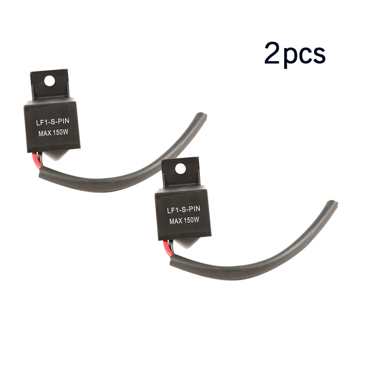 1pcs2pcs4pcs 2-pin Electronic LED Flasher Relay FIX Motorcycle Turn Signal Bulbs Hyper Flash