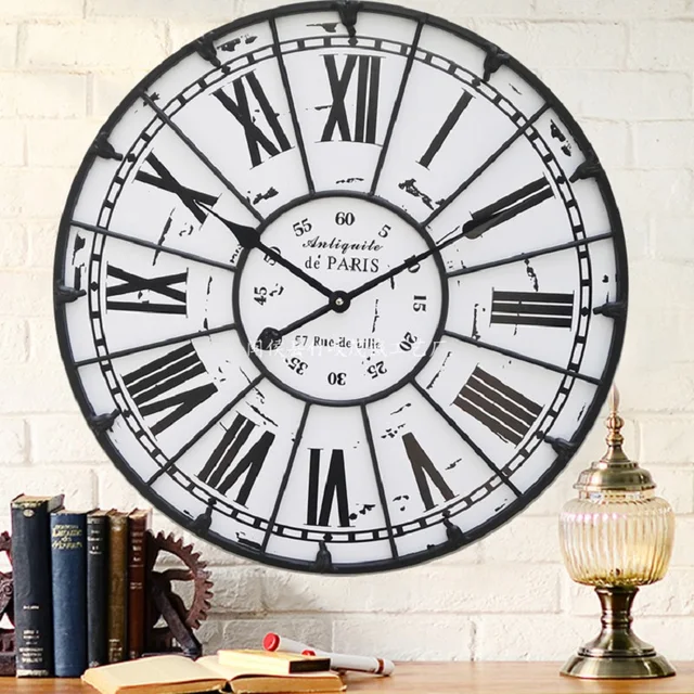 60cm Large Wall Clock Saat Reloj Roman Numerals Clocks Duvar 60cm Large Wall Clock Saat Reloj Roman Numerals Clocks Duvar Saati Horloge Murale De