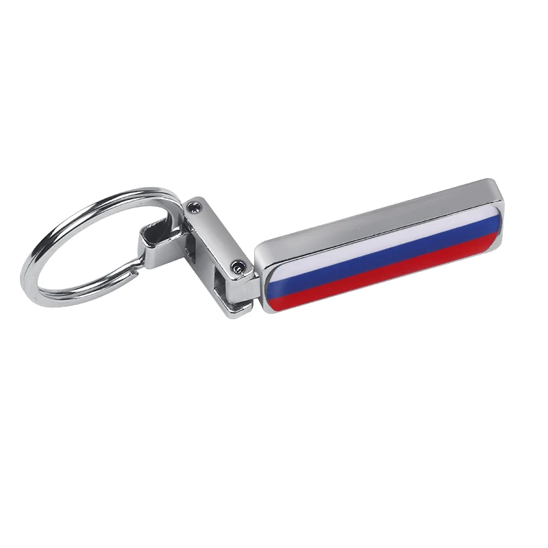 Автомобильные аксессуары модный металлический брелок для ключей с российским