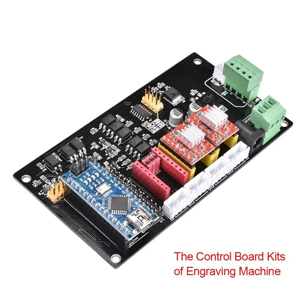 CNC Shield V3.0 Scheda di espansione di Incisore 3pcs A4988 Stepper Motor Driver con Dissipatore di 3pcs Calore per 3D Printer Kit CNC Arduino Scheda UAno-R3 CNC Shield V3.0 Scheda di espansione di Incisore 3pcs A4988 Stepper Motor Driver con Dissipatore di 3pcs Calore per 3D Printer Kit CNC Arduino Scheda UAno-R3