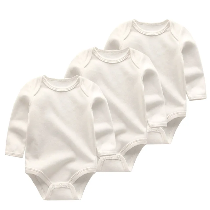3 шт./партия; летняя детская одежда; хлопковые боди с длинными рукавами для новорожденных; Белый детский комбинезон; Одежда для маленьких мальчиков и девочек - Цвет: baby boy bodysuit15