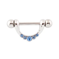 Кольца для сосков без никеля Модные женские ювелирные изделия для пирсинга тела оптовая продажа лот 14 г хирургический стальной стержень Бесплатная доставка 10 шт./партия - изображение