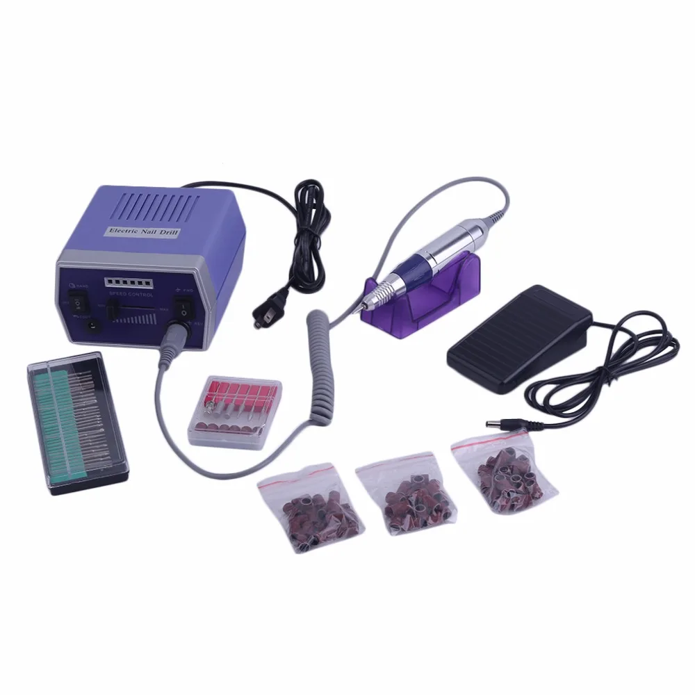 

8pcs/set Professional Manicure Pedicure Electric Nail File Drill Machine Tool Set Kit Nail Equipment Set Nail Tools