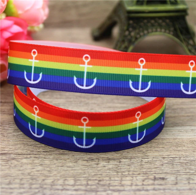DHK 7/8'' Free Shipping US NAVY Marines Anchor Label Printed Grosgrain  Ribbon Accessory Material Headwear Decoration 22mm S787 - AliExpress