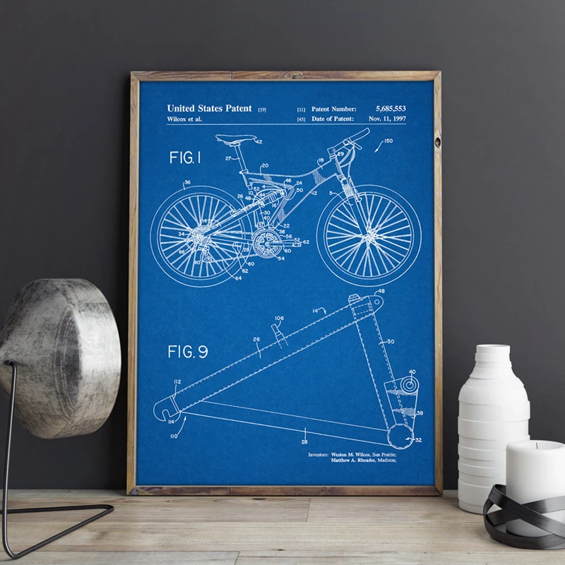 Bicycle Patent Prints