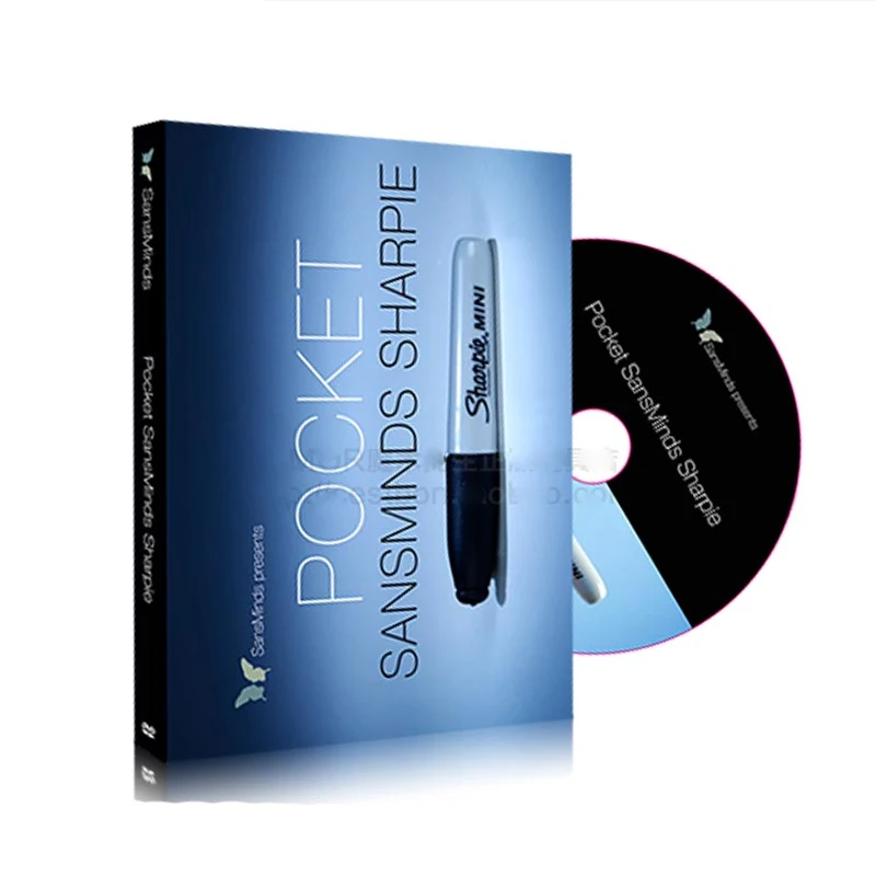 

Pocket SansMinds Sharpie (All DVD and Gimmick) by SansMinds - street stage close up mentalism magic trick 83209 free shipping
