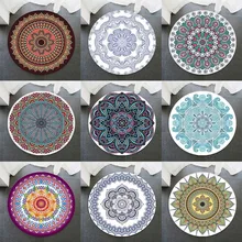 3 размера богемный стиль Мандала узор Круглый ковер нескользящий коврик для ванной мягкий утолщенный фланелевый коврик для декора гостиной RC51