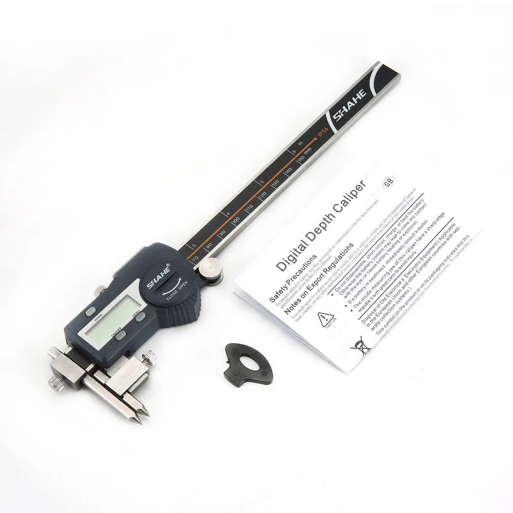 

SHAHE 5-150mm/5-200mm/5-300mm 0.01mm Electronic Digital Center Distance Caliper Micrometer Steel Electronic Digital Caliper