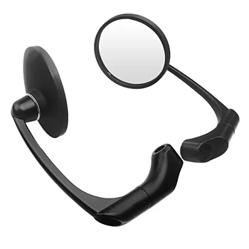 

round black 8MM 10MM screw moto accessories motorcycle rear view mirrors for harley prince cruise style motorbike side mirror