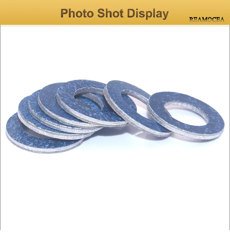 Reamocea 10Pcs 9043012031 Oil Drain Plug Washer Gasket For Lexus ES350 GX460 IS250 Toyota Camry Corolla Celica RAV4 Scion xA tC (10)