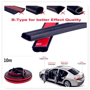 

CAR 10m Door Seal Strip Rubber sealing Strips for Volkswagen vw Touran 1.4 Fox 1.2 Touareg2 GolfA5 GT MK7 Golf 7