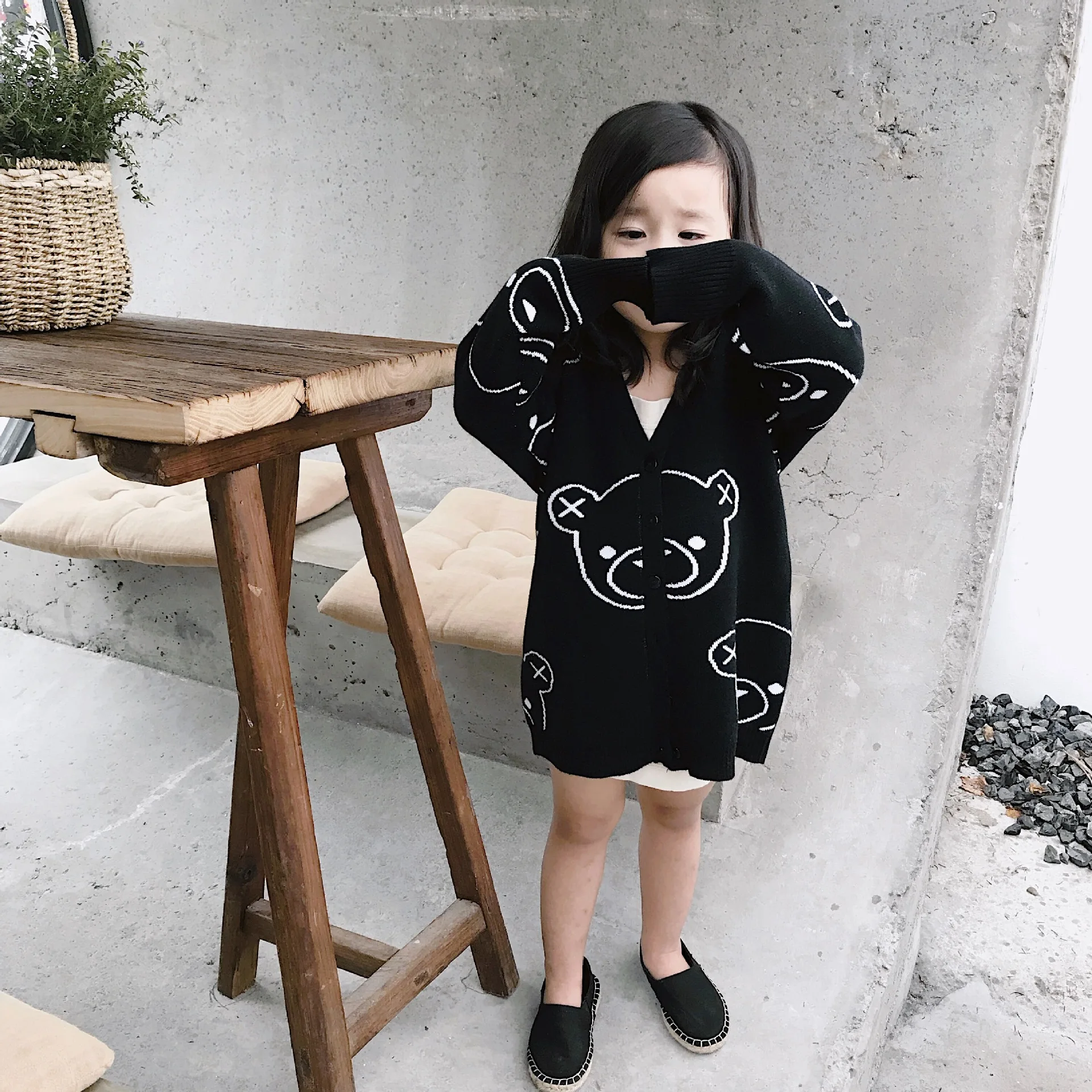 

INS HOT 2018 AUTUMN WINTER KIDS BERA CARTOON CARDIGAN SWEATERS BOYS CLOTHING GIRLS CLOTHING VESTIDOS
