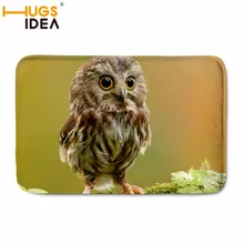 HUGSIDEA домашний декоративный ковер для ванной, спальни, туалета, двери, напольный коврик, 3D милая сова, коврики с принтом, коврики 40*59 см
