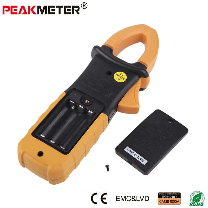 Официальный PEAKMETER PM2108A цифровой AC DC Токоизмерительные клещи 4000 отсчетов Емкость Сопротивление частоты заземления тестер мультиметр