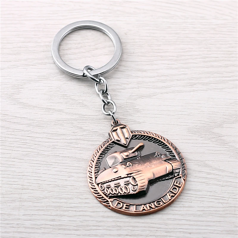 J Store брелок для ключей в стиле всемирных танков мужская модель с медалью ланглада
