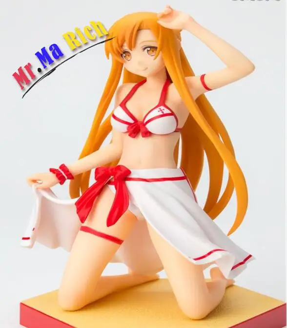16cm Sword Art Online Ii Asuna Sexy Girl Action Figure Pvc New Collection Figures Toys For Christmas Gift | Игрушки и хобби