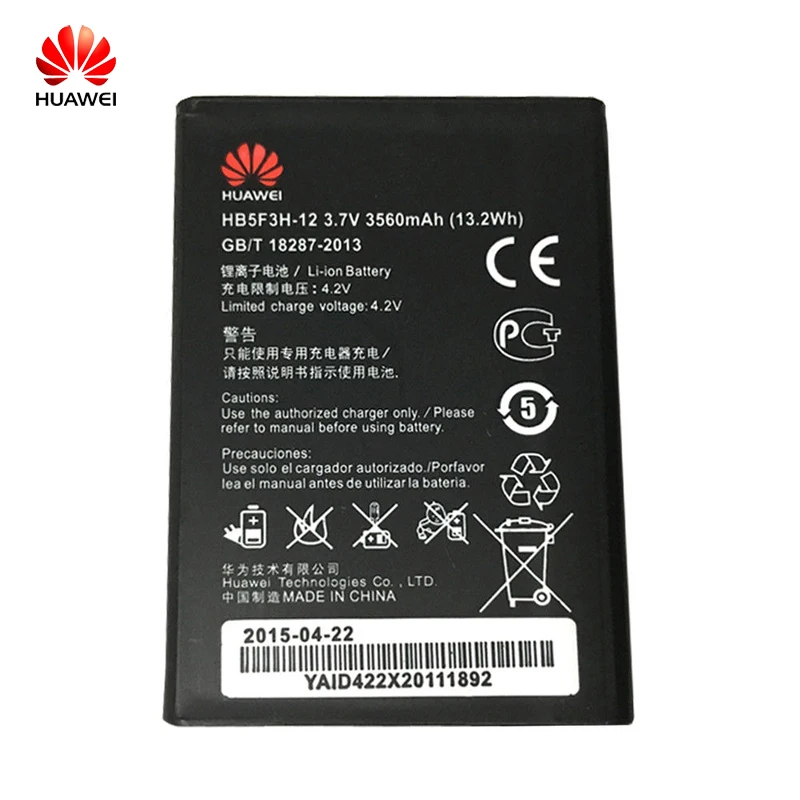

Original Huawei HB5F3H-12 phone battery For Huawei E5372s E5372T E5775 4G LTE FDD Cat4 WIFI Router 3560mAh
