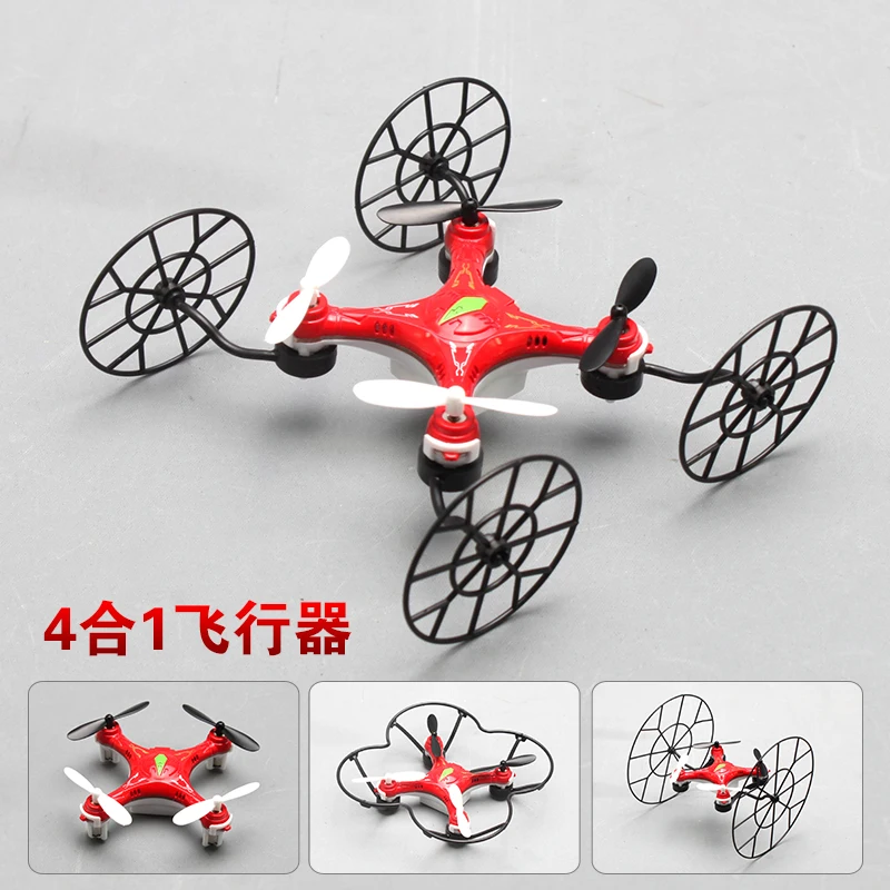 

Hot models 688-Q5 4-in-1 Mini Quadcopter 2.4HGz 3.7V 4CH 3D Dual air-ground RC Helicopter VS Syma x5cFree shipping