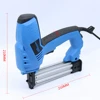200V-240V Electric Staple Gun 2 In 1 Brad Nailer & Stapler Electric Nail Power Tool with 500 pcs nails for wood furniture 2