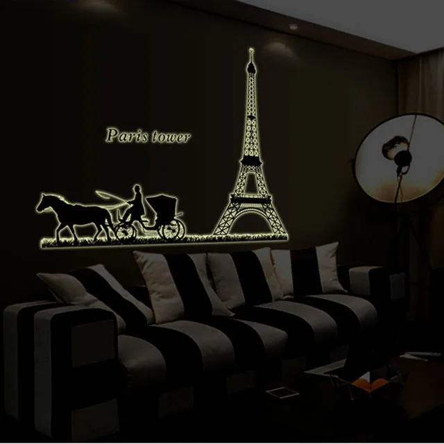 Scrapbooking Papierbasteln Glows In The Dark Paris Wall