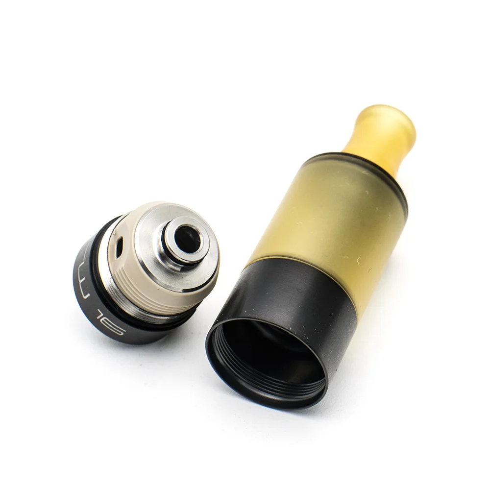 Coppervape 316ss Dvarw 16 RTA Black edition Ultem PEI капельный наконечник и 2 мл MTL бак совместимый 510 Vape