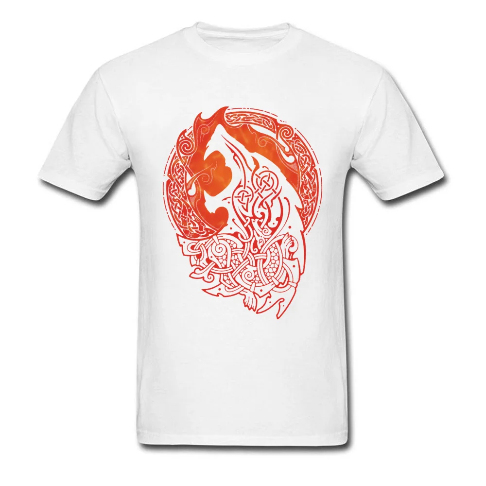 Printed On Short Sleeve Tops Shirt Thanksgiving Day Family Round Collar 100% Cotton Fabric T Shirt Men's T-Shirt FENRIR FENRIR white