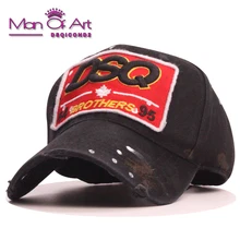 

Wholesale Cotton Baseball Caps DSQ Letters High Quality Hats Men's and Women's Customers Design Icons Badges Hats Black Hats