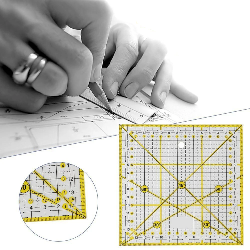 Линейка квилтинга швейный инструмент для лоскутного шитья портной резки Diy шаблон инструмент