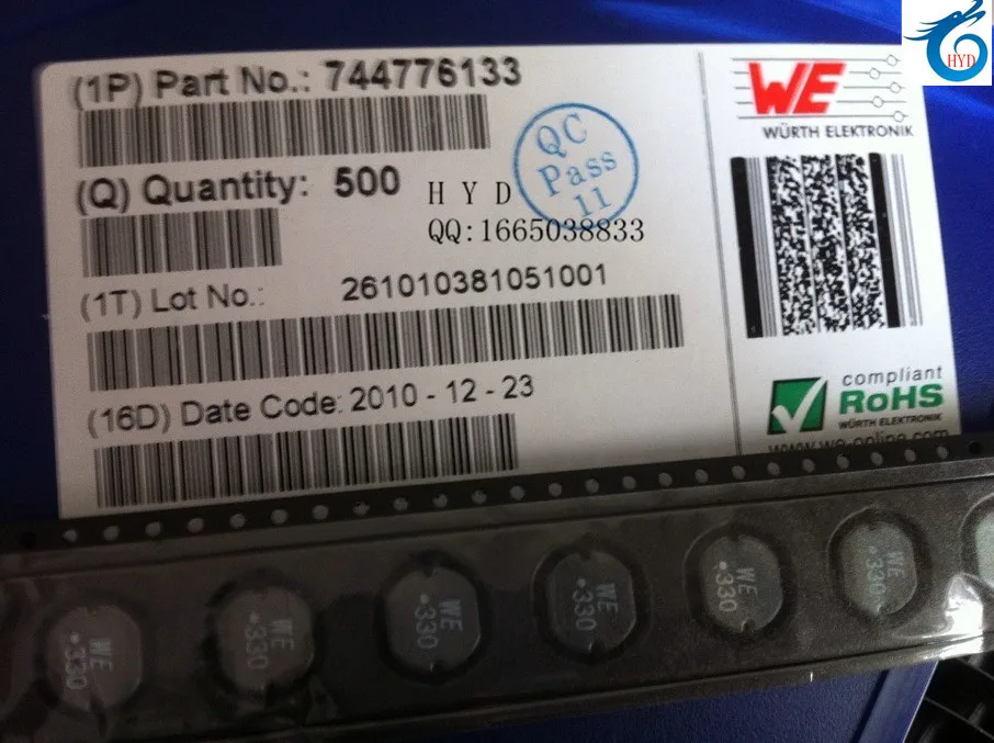 744776133 WE330 1054 33UH 1.89A 10X9X5,4 мм SMD Мощность адаптера переменного тока неэкранированный
