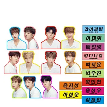 

Kpop WANNA ONE Cute PVC Sticker for Luggage Mobile Phone Laptop Fridge DIY Stickers Kang Dianel Park Ji Hoon