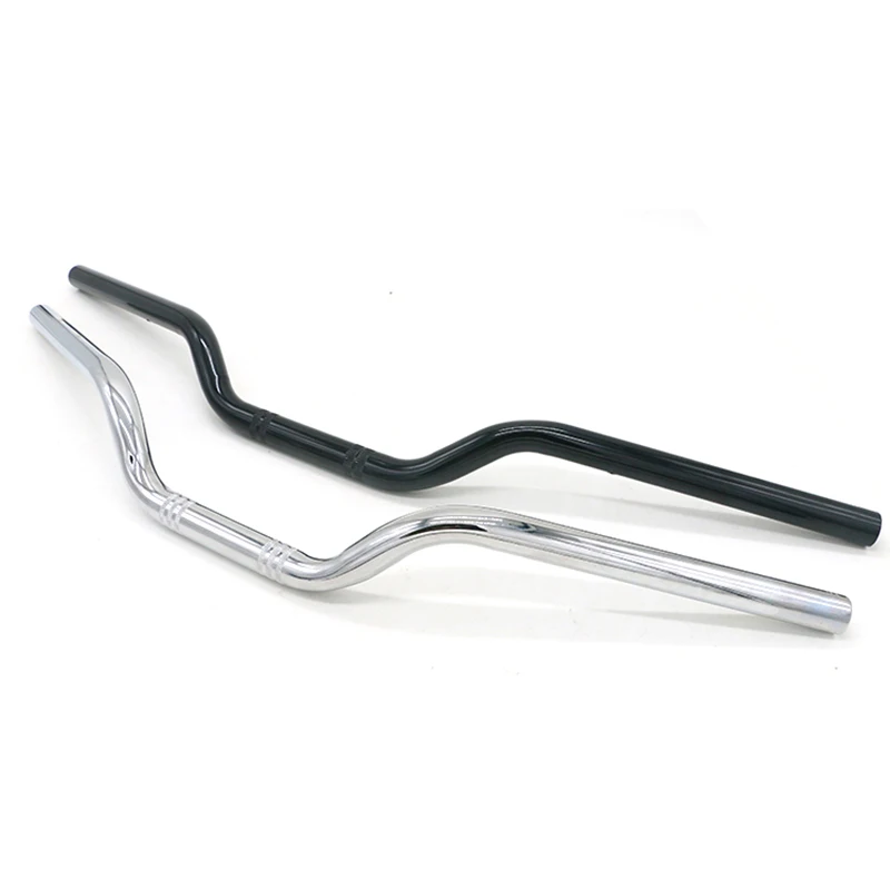 22MM Universal Motorcycle Refit Handlebar Retro Black Modified Handle Bars for Motorbike Classic Scooter Handlebars Motor Bar | Автомобили