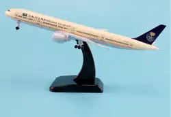 19 см модель самолета Air Саудовской Аравии Airlines B777 300ER Boeing 777 Airways самолета Модель W Стенд колеса посадка Шестерни самолета