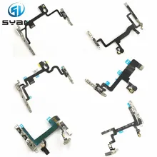 Бесшумный кнопочный переключатель громкости гибкий кабель для iphone 5 5s 6 6 plus 7 7 plus 8 8 plus Кабель голосового управления