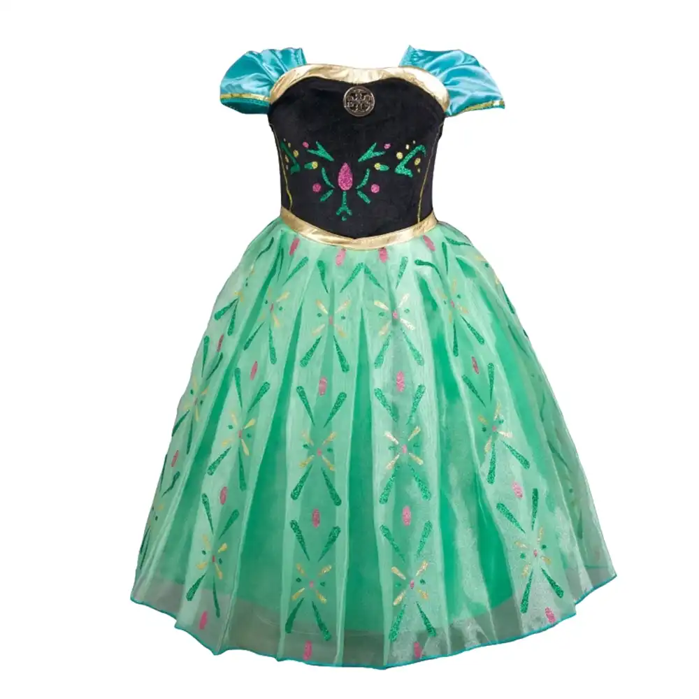 Deguisement pour Fille Halloween No/ël Cosplay Costume PrincesseDress Elsa Anna Belle b/ête AuroreRobe RaiponceCostume Jasmine CendrillonVetement Moana et Elena FINDPITAYA Lot 2 Robes Reinedesneiges