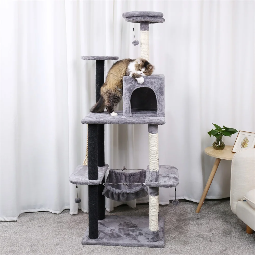 Title 50, Multi-Level Cat Tree Condo Furniture with Sisal...