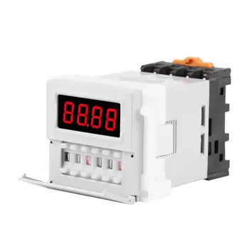 

1PC AC/DC 24-240V Digital Cycle Time Timer Switch Delay Relay Module Switch Trigger Time Delay Circuit Timer 0.1S-99H ZYS48-S