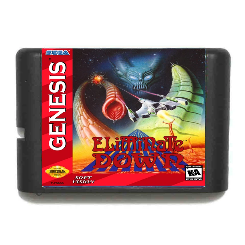 

Eliminate Down 16 Bit Game Card For Sega Mega Drive & Sega Genesis