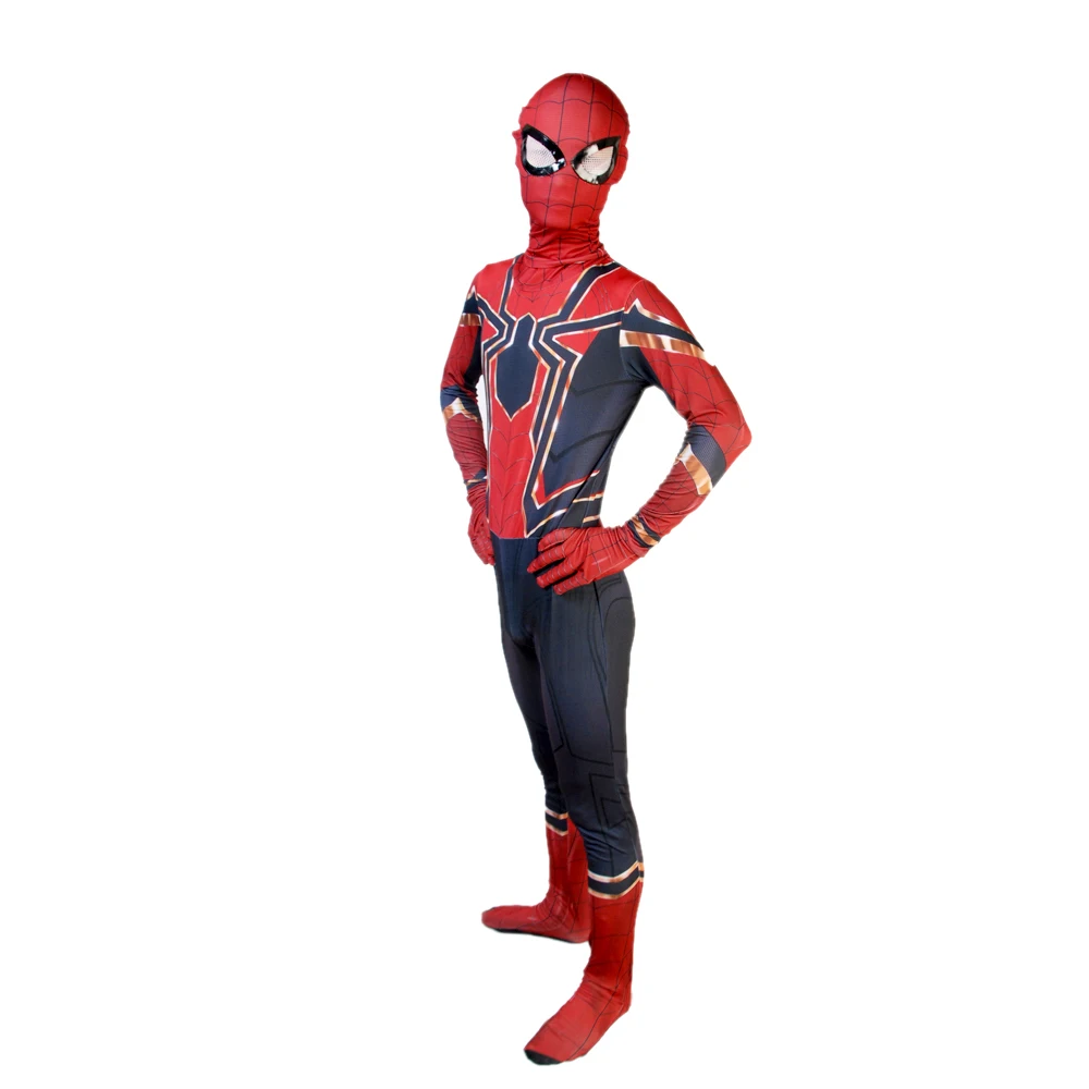 Мстители паук возвращение домой Косплей Костюм Zentai Железный Паук Дети взрослый супергерой боди комбинезоны