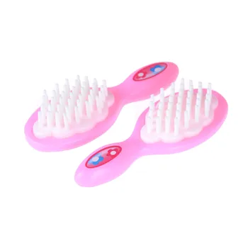 

1pcs pink handle New Arrival Children best Birthday Gift Doll House Room Decor Accessories Pink Comb fit for Barbie Doll