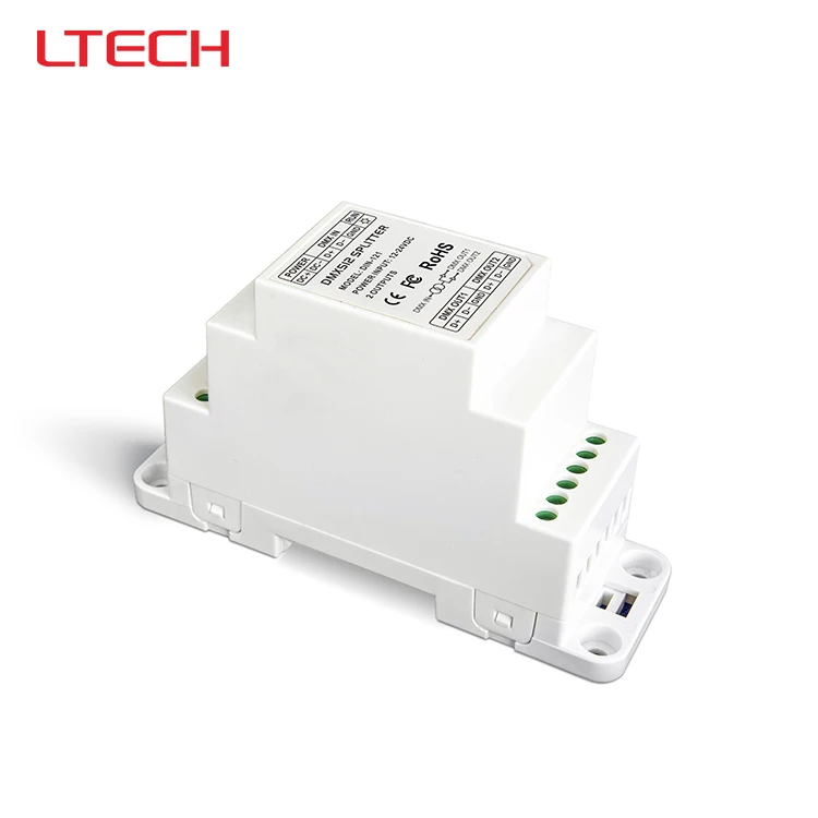 

DIN-121,DIN Rail DMX512 Signal Led Amplifier,input dc12-24v