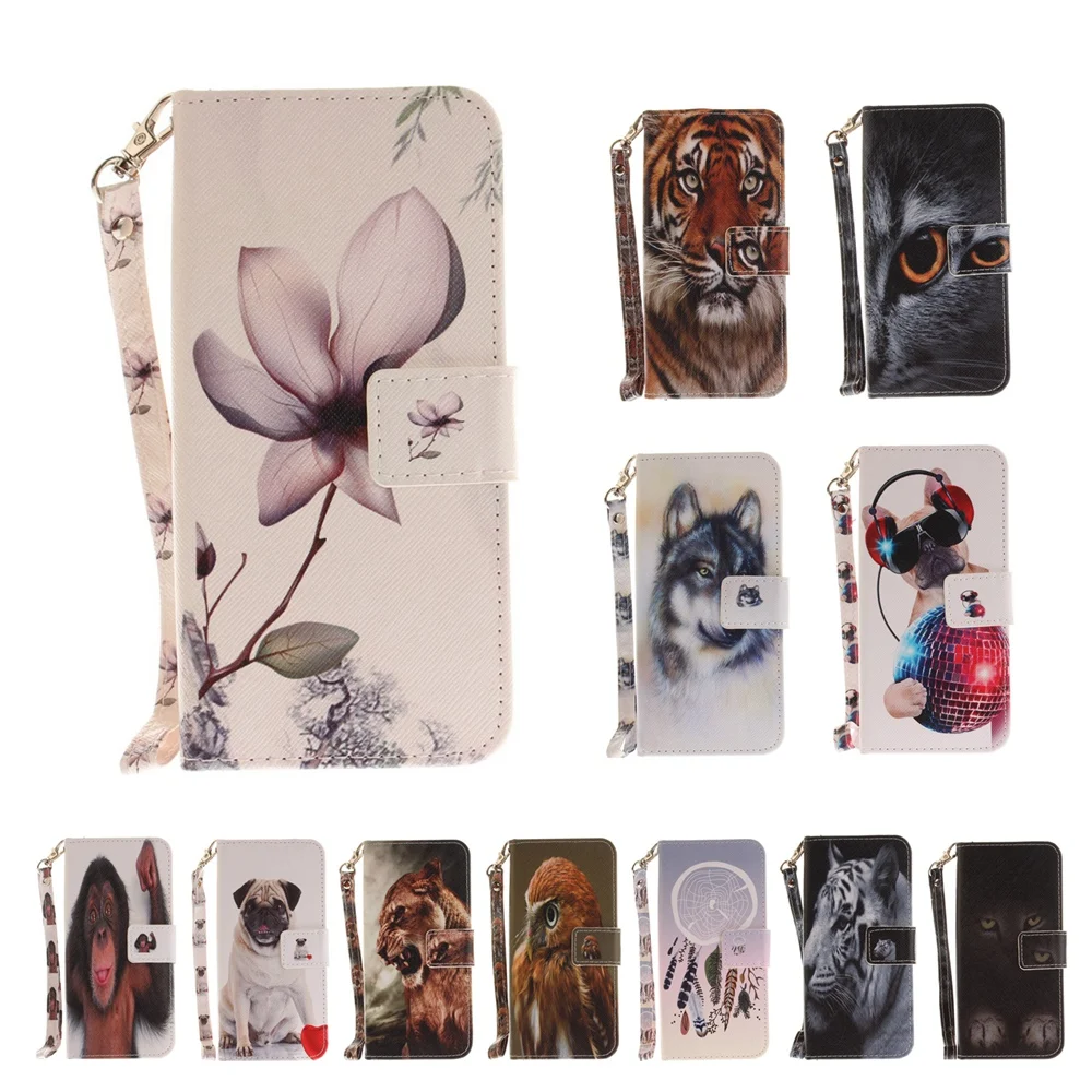 

Wild Animal PU Leather Wallet Flip Case for Samsung Galaxy S8 S8+ Plus S7 S7edge S6 J7 2017 J5 Prime J510 J310 A510 A520 A320